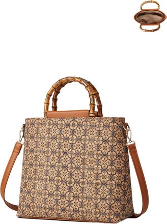 Generic Cork Shoulder Bag for Women Bohemian Style Vintage Crossbody Handbag Hobo Satchel Purse, E-3