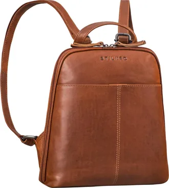 STILORD Nayla Small Leather Backpack Women Genuine Leather Daypack Woman Rucksack Vintage Elegant Back Bag Travel Daypacks City Backpacks with Anti-theft Pock