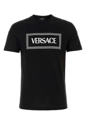 Versace Black Cotton T Shirt