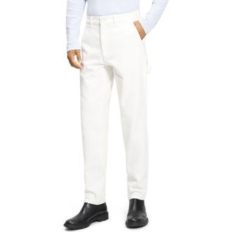 Theory Straight Leg Carpenter Jeans in Soft White at Nordstrom Rack, Size 33