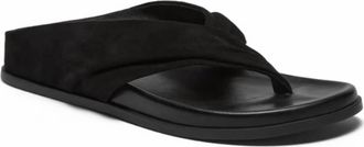 Silent D Womens Hedley Thong Sandals In Black Suede