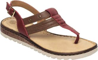 Lobo Solo Womens 1863 Sandal In Brown/red