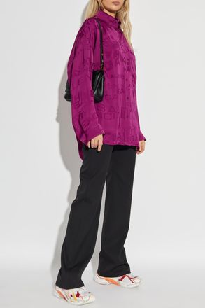 Balenciaga Flared-leg Jeans, Womens, Black