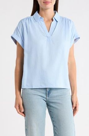 1.State Collared Boxy Top in Wind Surf at Nordstrom Rack, Size Large