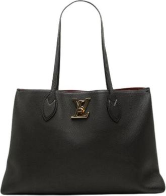 Louis Vuitton Pre-owned Lockme Shopper Tote Bag - Dames - Vintage Shopper - Zwart - ONE Size - Leer - Vintage