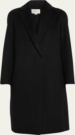 Vince Classic Straight Wool-Blend Coat
