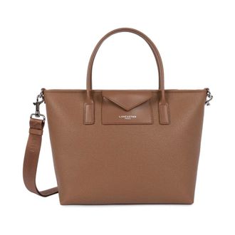 Lancaster Tote Bags, female, Brown, Size: ONE SIZE Maya Double KBA Tote