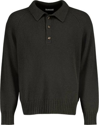 Autore Knit Polo Burton - Heren - Ronde hals truien - Groen - L - Wol - Truien & Vesten