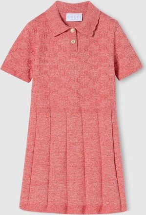 Gucci Kids - GG Cotton Polo Dress, Red, Ready-to-wear