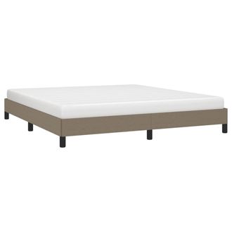 vidaXL Cama Sin Colch&oacute;n Tela Gris Taupe 180x200 Cm Vidaxl