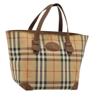 Burberry Pre-owned Tote Bags, female, Beige, Size: ONE SIZE Pre-owned Tote Bag
