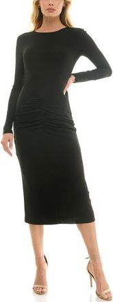 Socialite Long Sleeve Body-Con Dress in Black at Nordstrom, Size X-Small