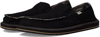 Sanuk Donny Hemp Two-Tone Mens Shoes Black : 13 D - Medium