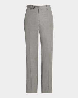 Zanella Mens Parker Sharkskin Trousers