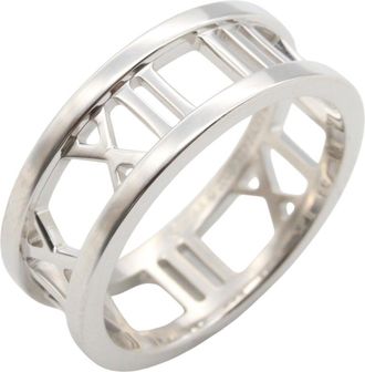 Tiffany & Co. Silver White Gold (18K) Band Ring (Pre-Owned)