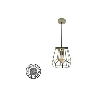 Fabrilamp L&aacute;mpara De Techo Colgante Lente Peque&ntilde;o 1xe27 Cuero - Fabrilamp