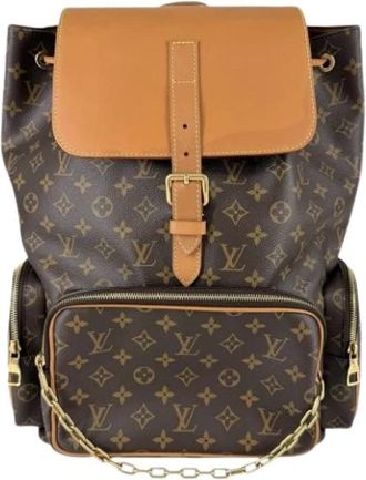 Louis Vuitton Pre-owned Vintage Monogram Rugzak - Heren - Vintage Rugzakken - Bruin - ONE Size - Leer - Vintage