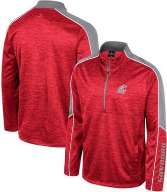 Colosseum Mens Colosseum Cardinal Washington State Cougars Marled Half-Zip Jacket at Nordstrom, Size Medium