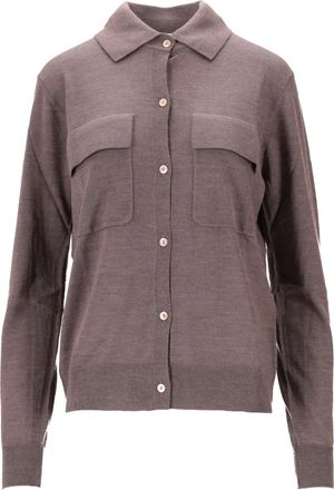 P.A.R.O.S.H. pocket cardigan - women - Wool/Silk/Cashmere - S - Brown
