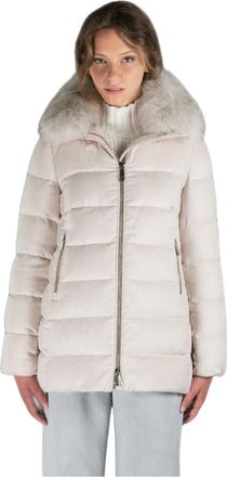 Moorer Jassen, Dames, Beige, 2Xs, Wol, Dorado-Fur-Ls 9