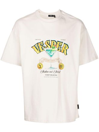 Five CM graphic-print short-sleeve T-shirt - White