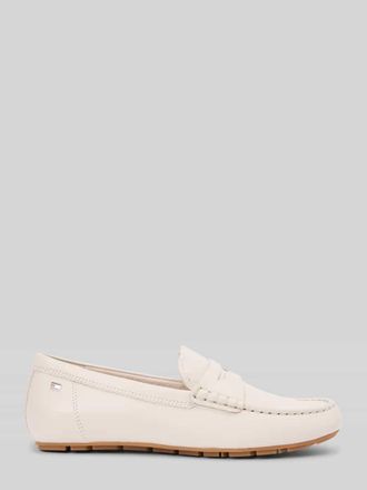Tommy Hilfiger Mokassins aus Veloursleder in Offwhite, Gr&ouml;&szlig;e 36