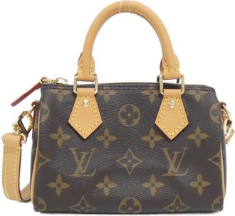 Louis Vuitton Brown Coated Canvas Boston Bag (Pre-Owned)