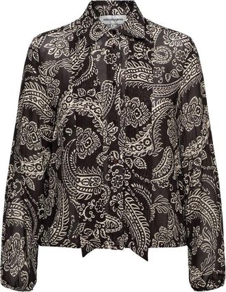 &Co Woman Alisha Paisley Blouse - Dames - Blouses & Shirts - Veelkleurig - Maat: 3XL Viscose