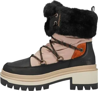 Cougar Womens Marlow Waterproof Winter Boot In Black/cream