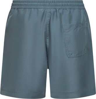 Carhartt Work in Progress Mens Velvet Green Swim Trunks Polyester Beachwear Sea Clothing