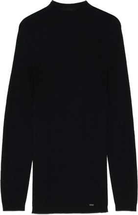 Emporio Armani Maglione in lana con collo rialzato - Nero