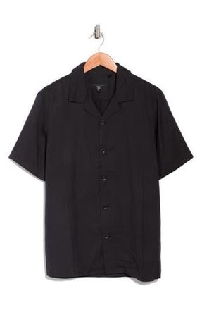 Rag & Bone Alan Camp Shirt in Black at Nordstrom Rack, Size X-Large