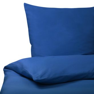 Beliani Beliani - Conjunto De Fundas De Algod&oacute;n Azul Edred&oacute;n Funda De Almohada 200 X 220 Cm Moderno Elegante Dormitorio Harmonridge