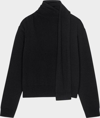 Rails Cortina Wool-Cashmere Scarf Sweater