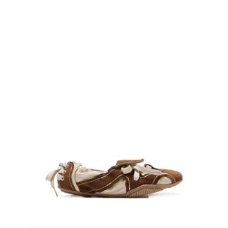 Acne Studios Suede Overlays Ballerina Sneakers - Dames - Schoenen - Veelkleurig - Maat: 39 EU Su&egrave;de