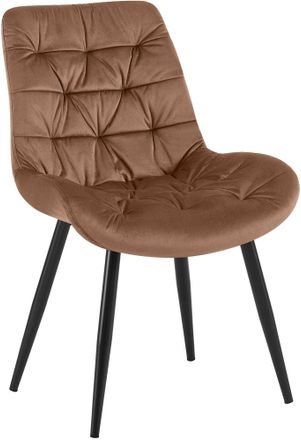 Clp Silla De Comedor De Terciopelo Rossford Marr&oacute;n