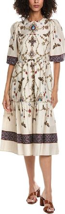 Marchesa Midi A-Line Dress