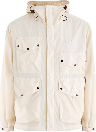 C.P. Company Goggle Hooded Nylon Jacket - Ecru - S