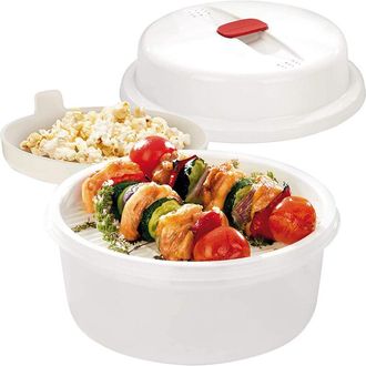 Tescoma 705014 Purity Microwave Pentola Multiuso, Plastica, Bianco, 25 x 20.8 x 11.5 cm - Tescoma