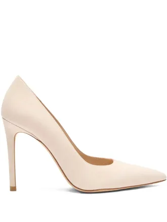 Stuart Weitzman pointed-toe suede pumps - Toni neutri