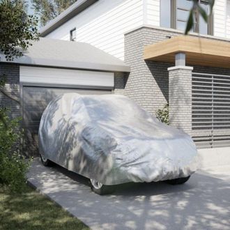 vidaXL Funda De Coche Para Suv Con Correas Hebilla Peva Plateado L Vidaxl