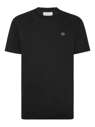 Philipp Plein logo-plaque T-shirt - Black