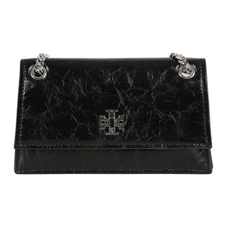 Tory Burch Tassen, Dames, Zwart, ONE Size, Leer, Leren Schoudertas