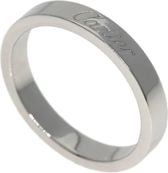 Cartier Platinum Platinum 950 Band Ring (Pre-Owned)