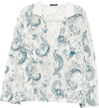 Taakk Paisley-print Mesh Shirt