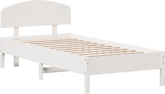 vidaXL Estructura De Cama Sin Colch&oacute;n Madera De Pino Blanca 90x200 Cm Vidaxl