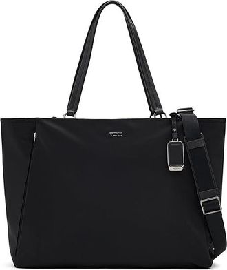 Tumi Valetta Large Tote Tote Handbags Black/Gunmetal, Leather/Nylon