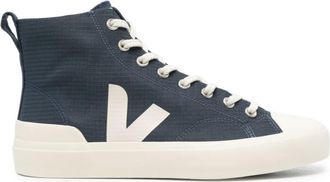 Veja Blue Logo High-top Sneakers