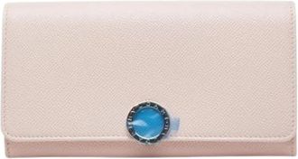 Bulgari Pre-owned Long wallet (bi-fold) - Dames - Vintage Accessoires - Roze - ONE Size - Leer - Vintage