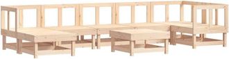 vidaXL 8 Piece Garden Lounge Set Solid Wood Pine vidaXL